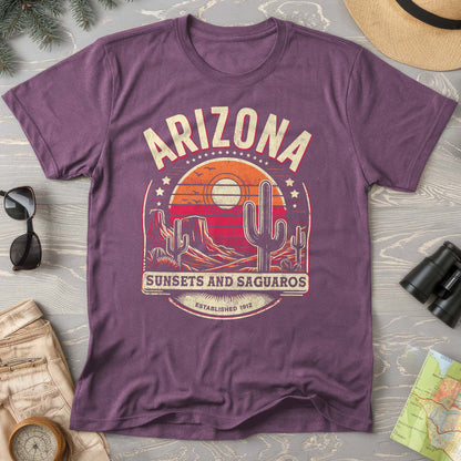 Arizona "Sunsets and Saguaros" Comfort Colors T-Shirt