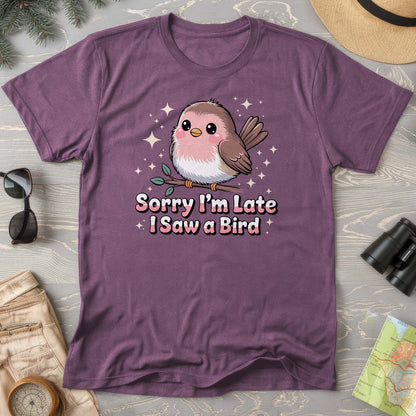 I Saw a Bird Kawaii Style Comfort Colors T-Shirt