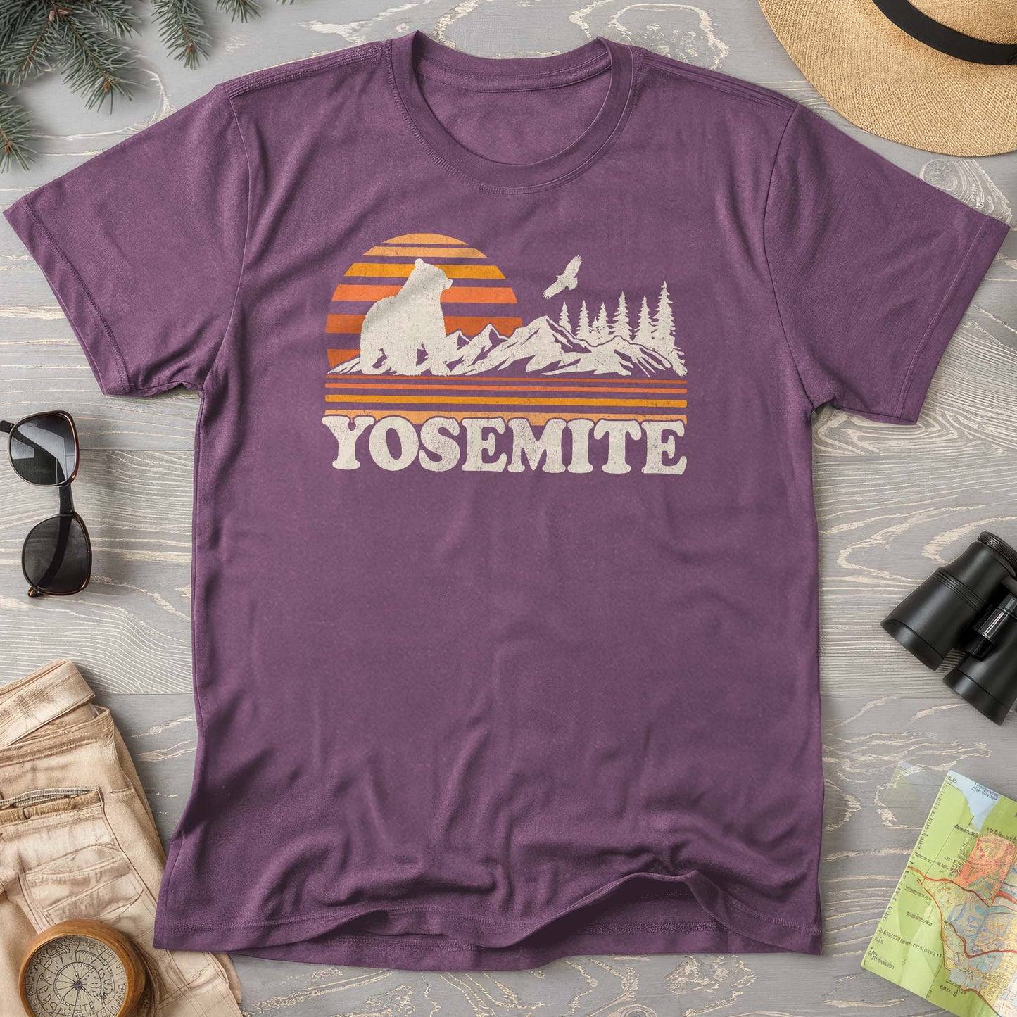 Yosemite Retro Sunset Comfort Colors T-Shirt