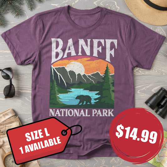 Bargain Bin! Banff National Park "Big and Bold" Comfort Colors L T-Shirt