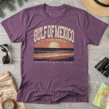 Bargain Bin Overstock! Gulf of Mexico Varsity Sunset Comfort Colors T-Shirt