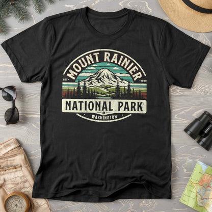Mount Rainier National Park "Vintage Badge" T-Shirt