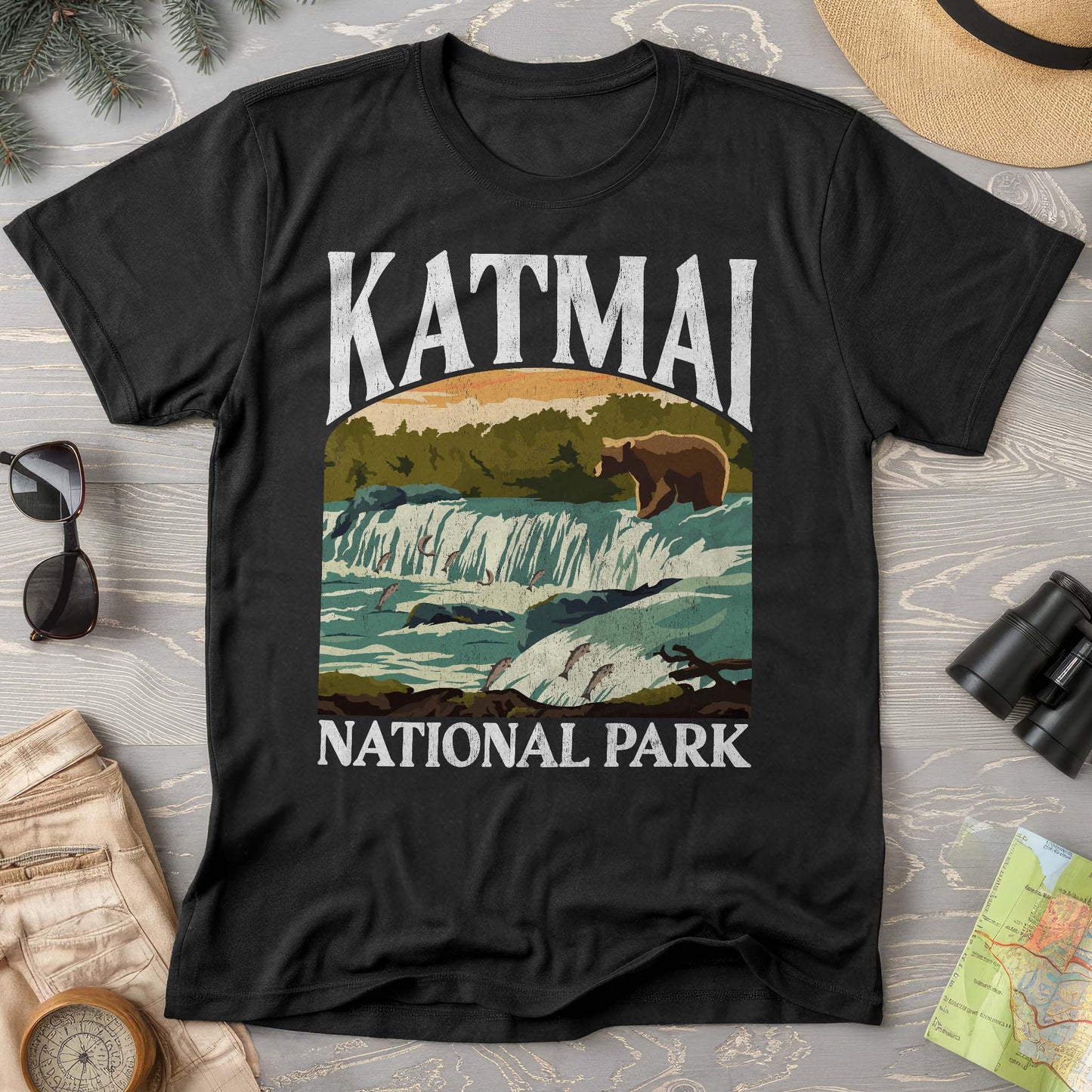 Katmai National Park "Big and Bold" Comfort Colors T-Shirt