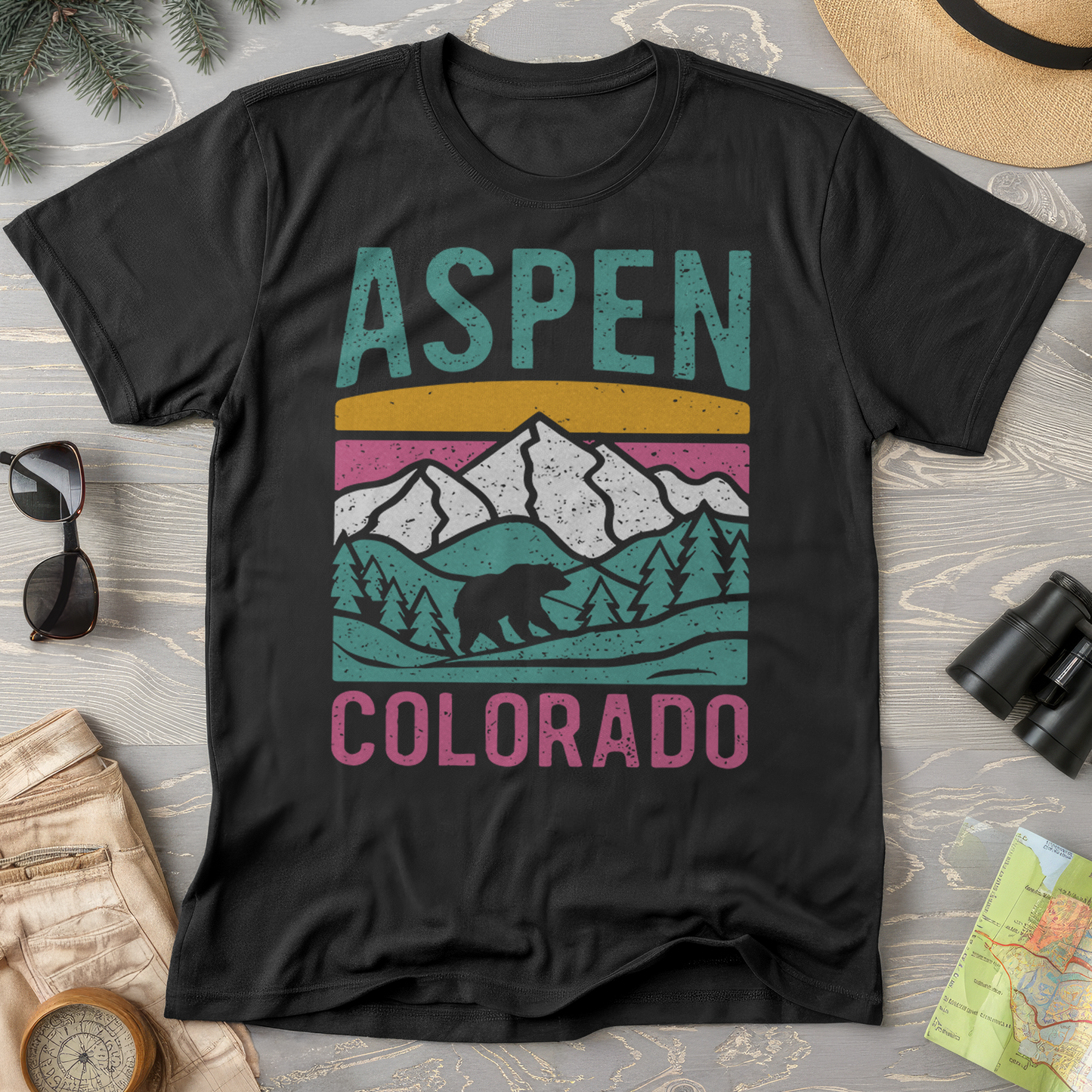 Aspen Colorado Bear Comfort Colors T-Shirt