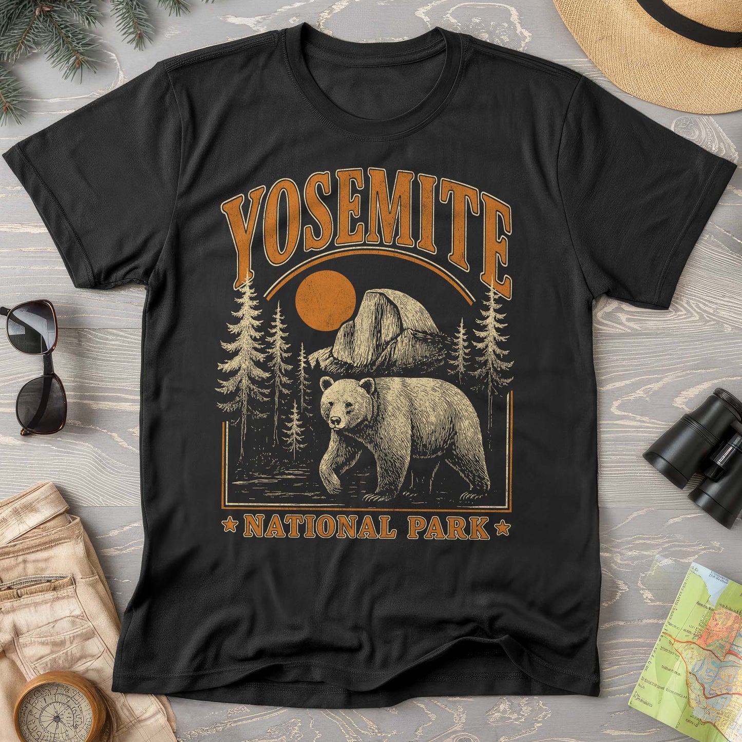Yosemite National Park "Vintage El Capitan Bear" Comfort Colors T-shirt