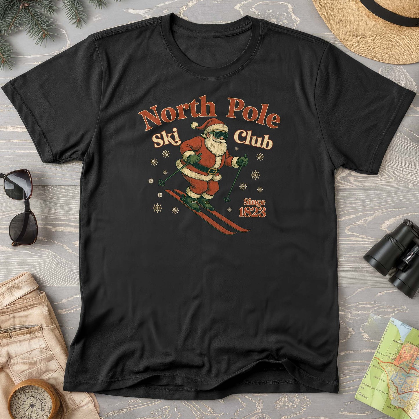 North Pole Ski Club Comfort Colors T-shirt