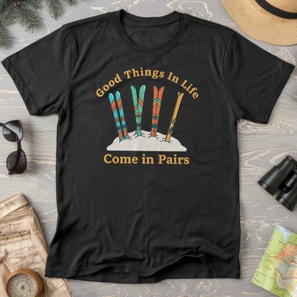 Good Things Come In Pairs Ski Comfort Colors T-shirt