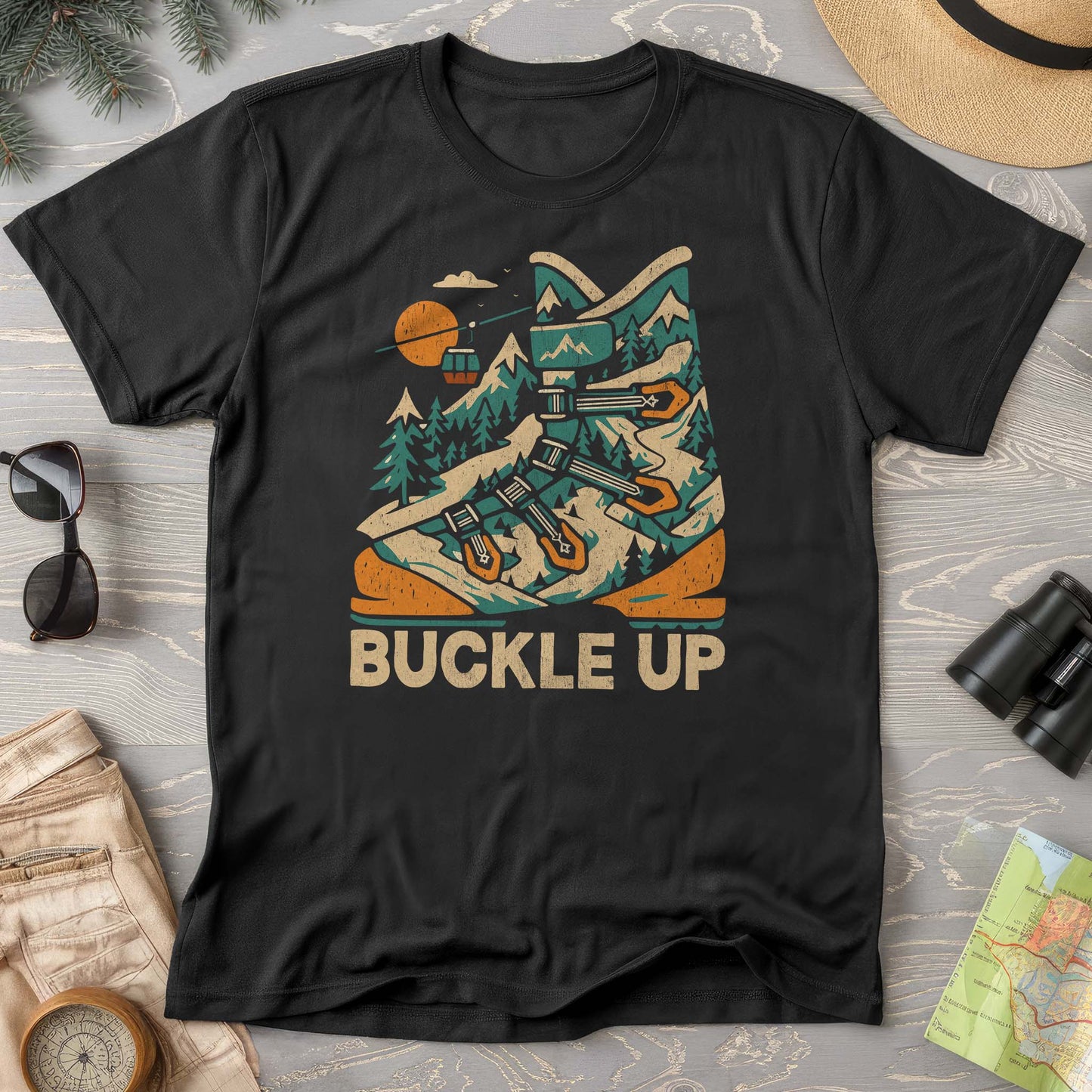 Buckle Up Ski Boot Comfort Colors T-shirt