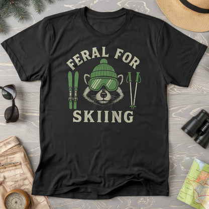 Feral for Skiing Comfort Colors T-shirt
