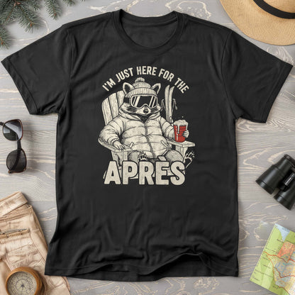 Just Here for the Apres "Raccoon" Comfort Colors T-shirt