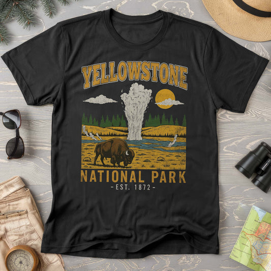 Yellowstone Old Faithful Buffalo Comfort Colors T-shirt