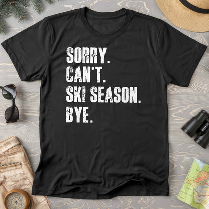 Sorry Ski Season Comfort Colors T-shirt