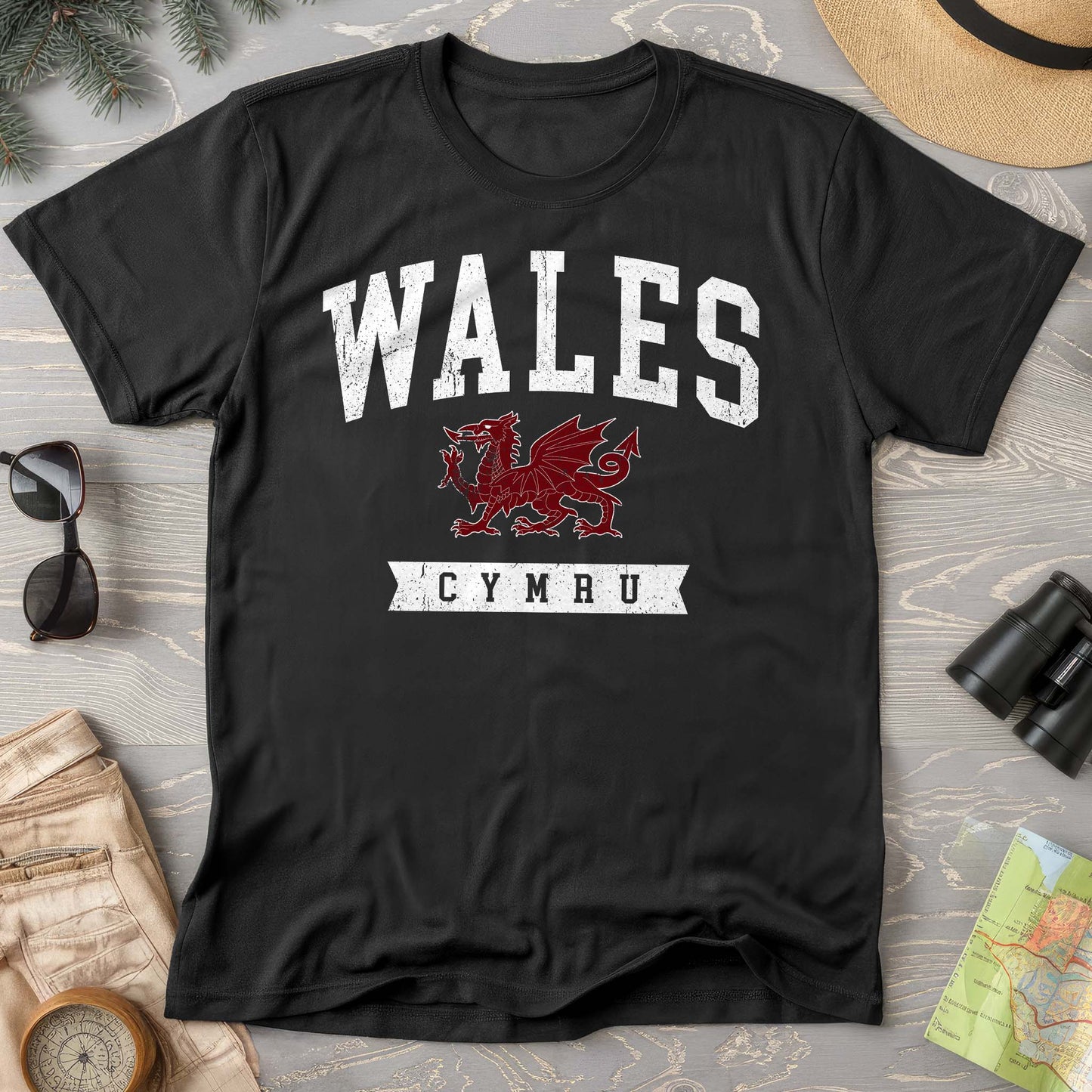 Wales Varsity Dragon Comfort Colors T-shirt