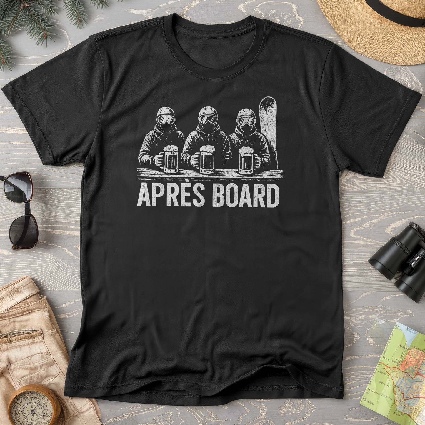 "Apres Board" Snowboard Comfort Colors T-shirt