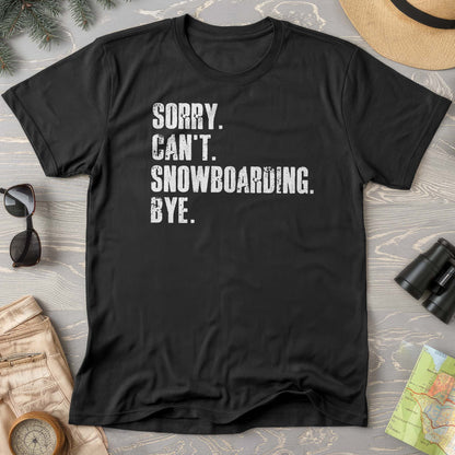 Sorry Snowboarding Comfort Colors T-shirt