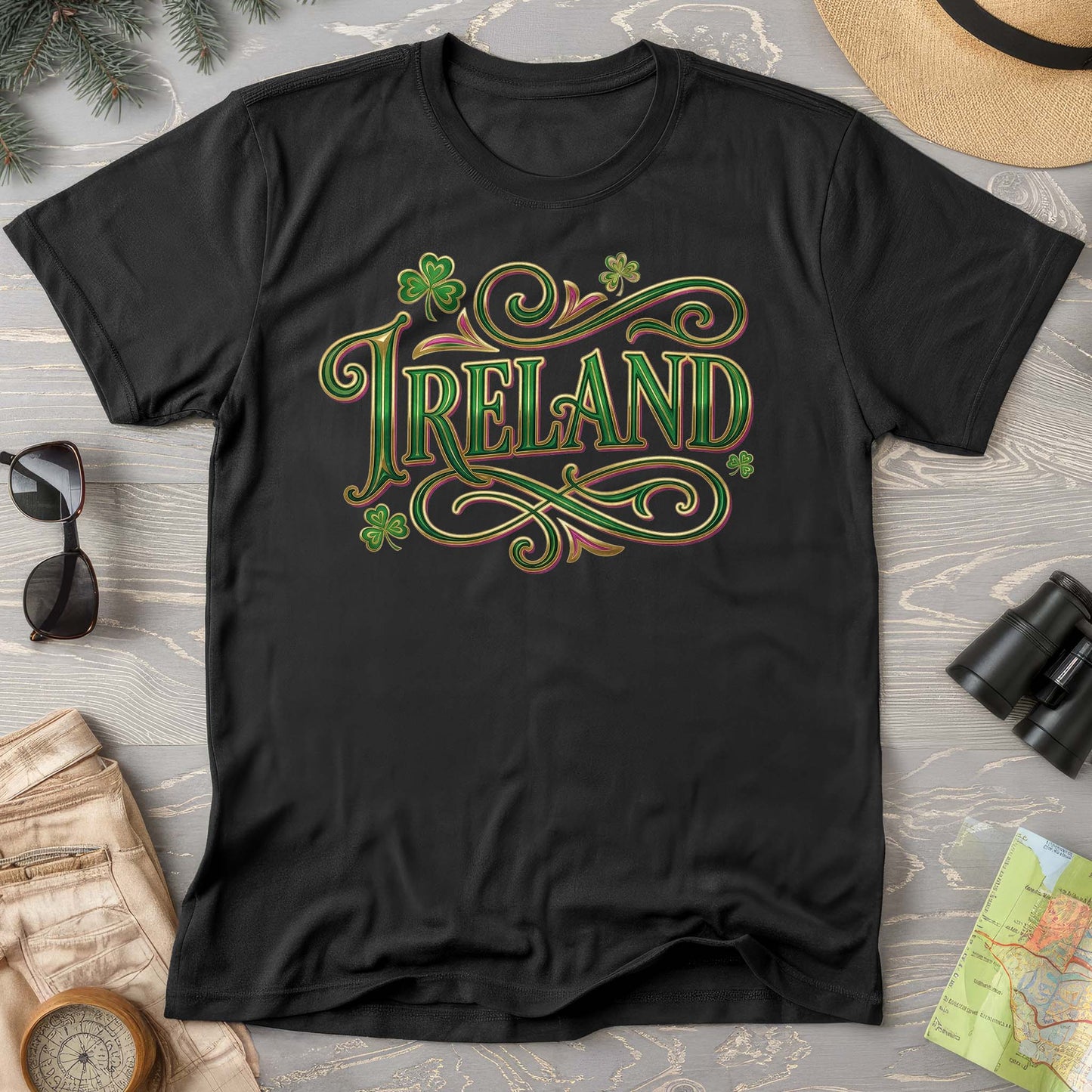 Ireland Glitter Pop Comfort Colors T-shirt