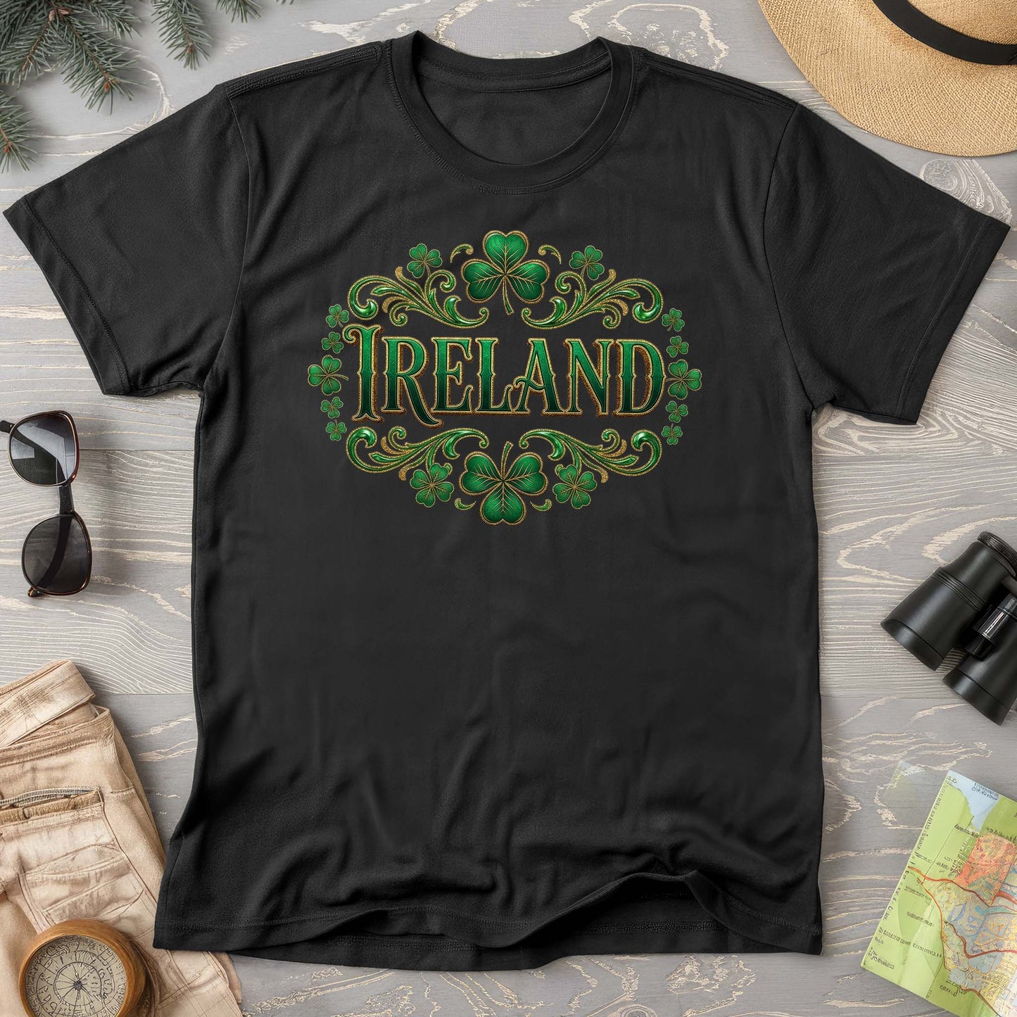 Ireland Shamrock Emblem Comfort Colors T-shirt