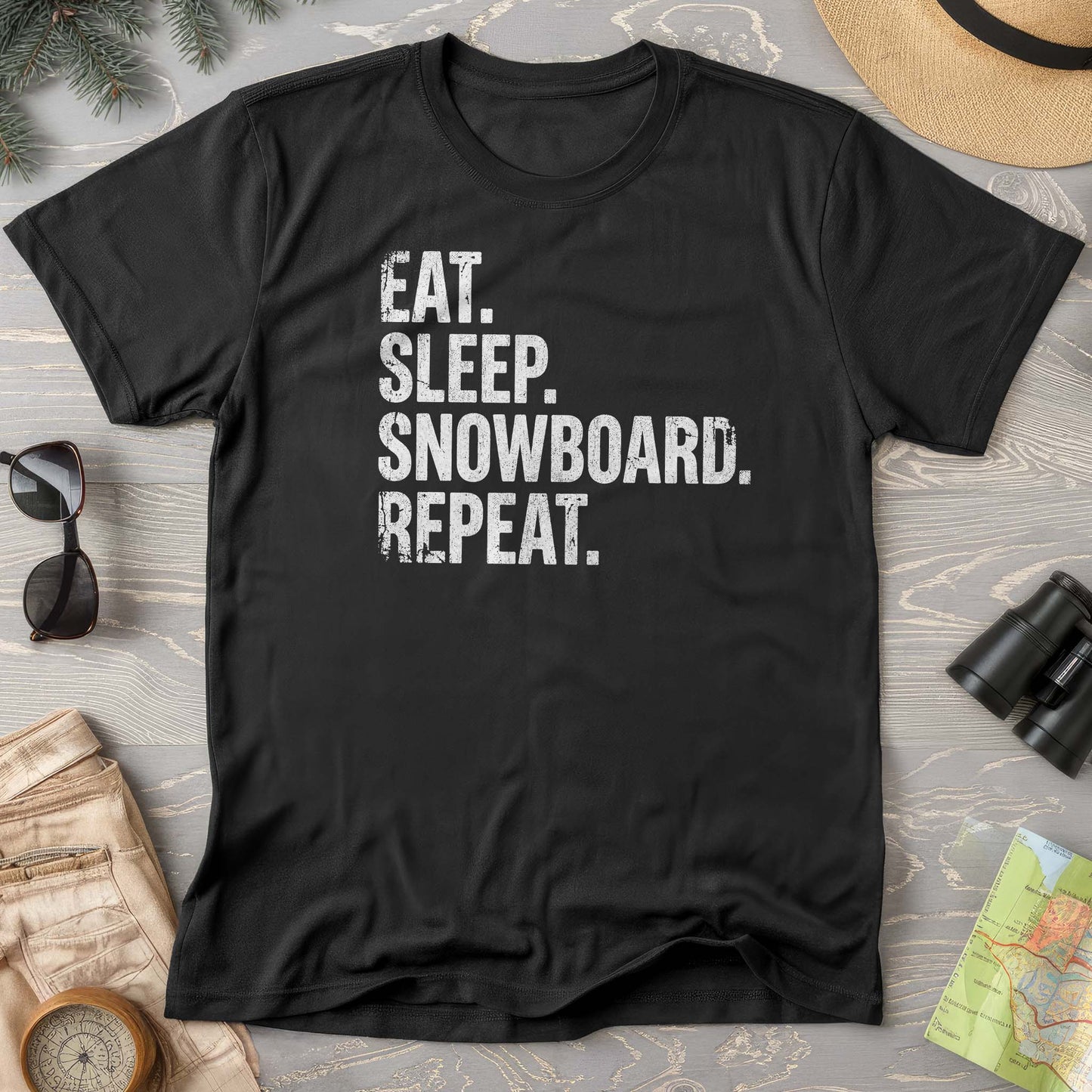 Eat Sleep Snowboard T-shirt