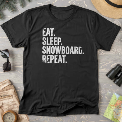Eat Sleep Snowboard T-shirt