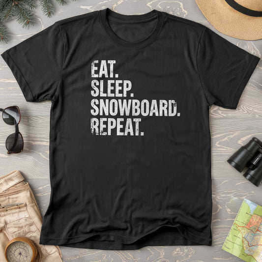 Eat Sleep Snowboard T-shirt