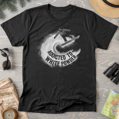 White Powder Snowboard T-shirt