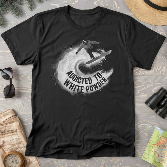 White Powder Snowboard Comfort Colors T-shirt