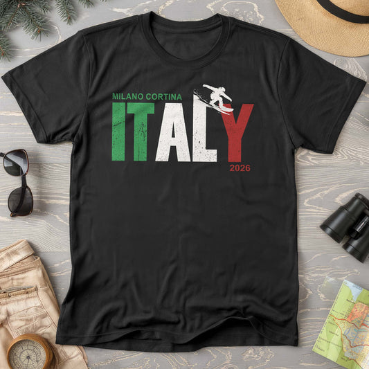 Milano Cortina Snowboarder T-Shirt