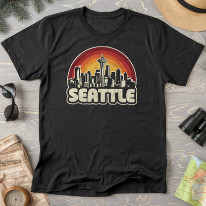 Seattle Retro Sunset T-Shirt