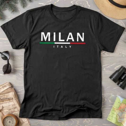 Milan Italy Stripe T-Shirt