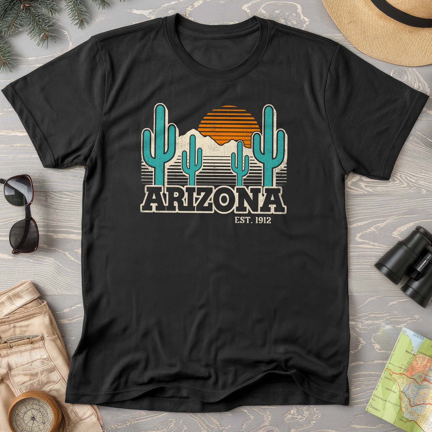 Arizona Retro Cactus T-Shirt