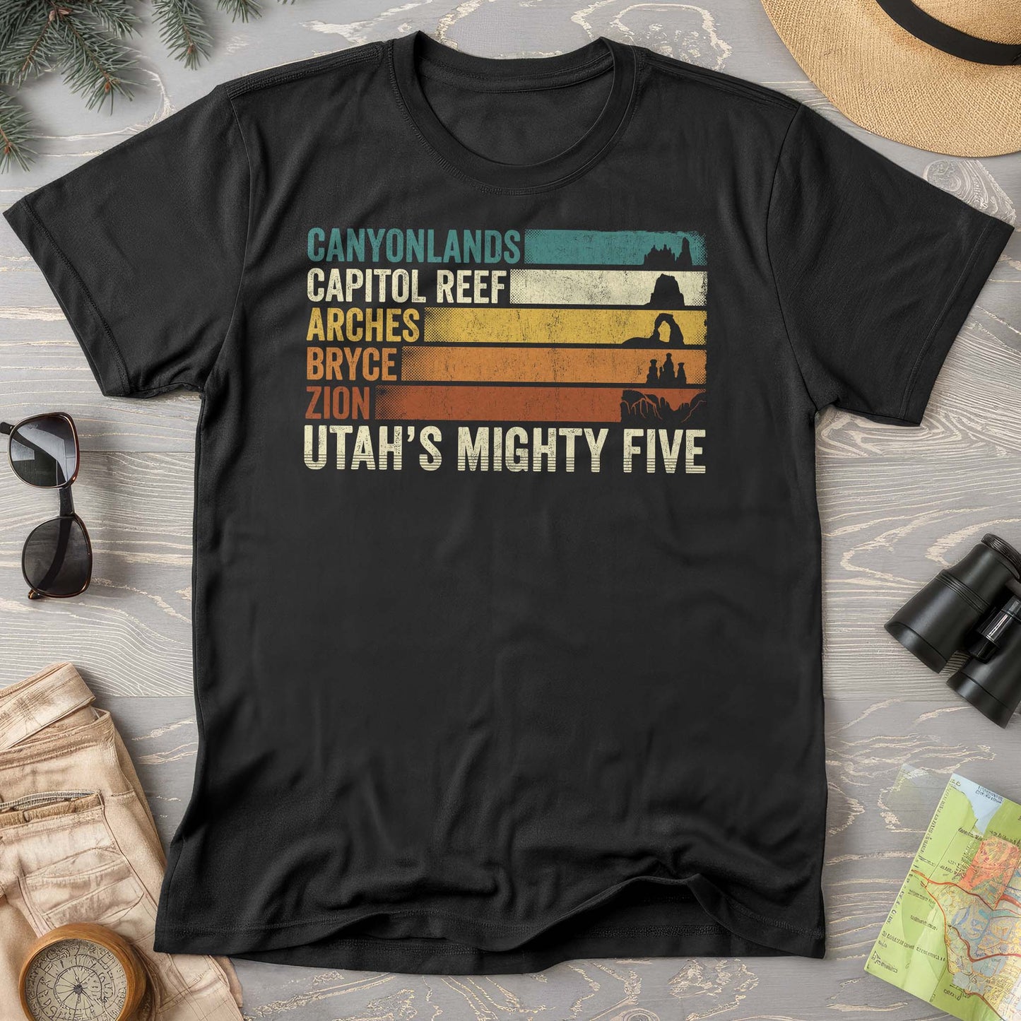 Utah's Mighty Five Stripes T-Shirt
