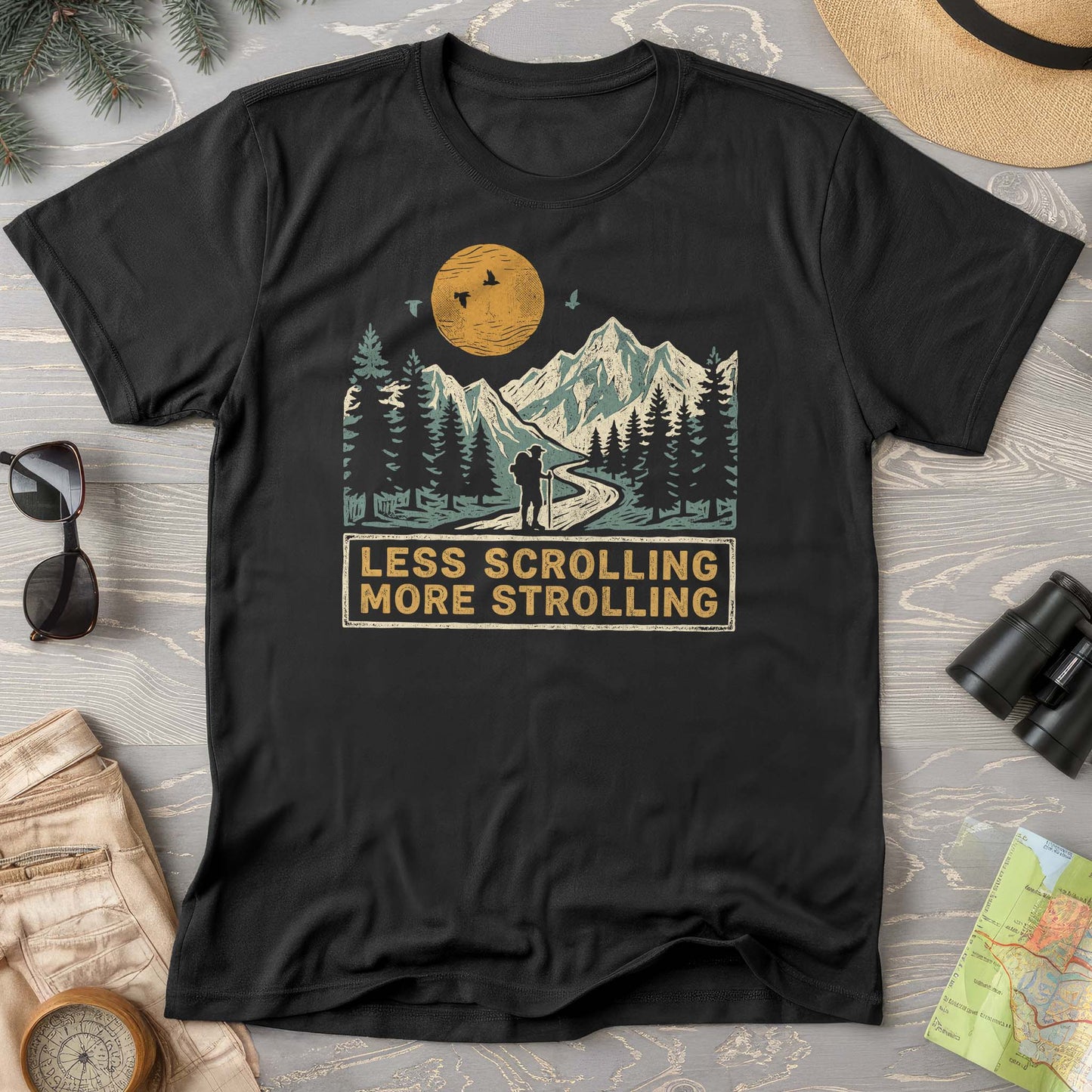 Less Scrolling More Strolling T-Shirt