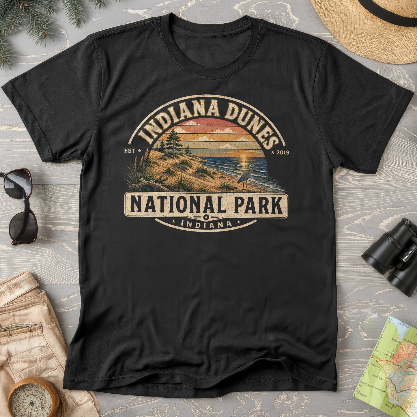Indiana Dunes Medallion T-Shirt