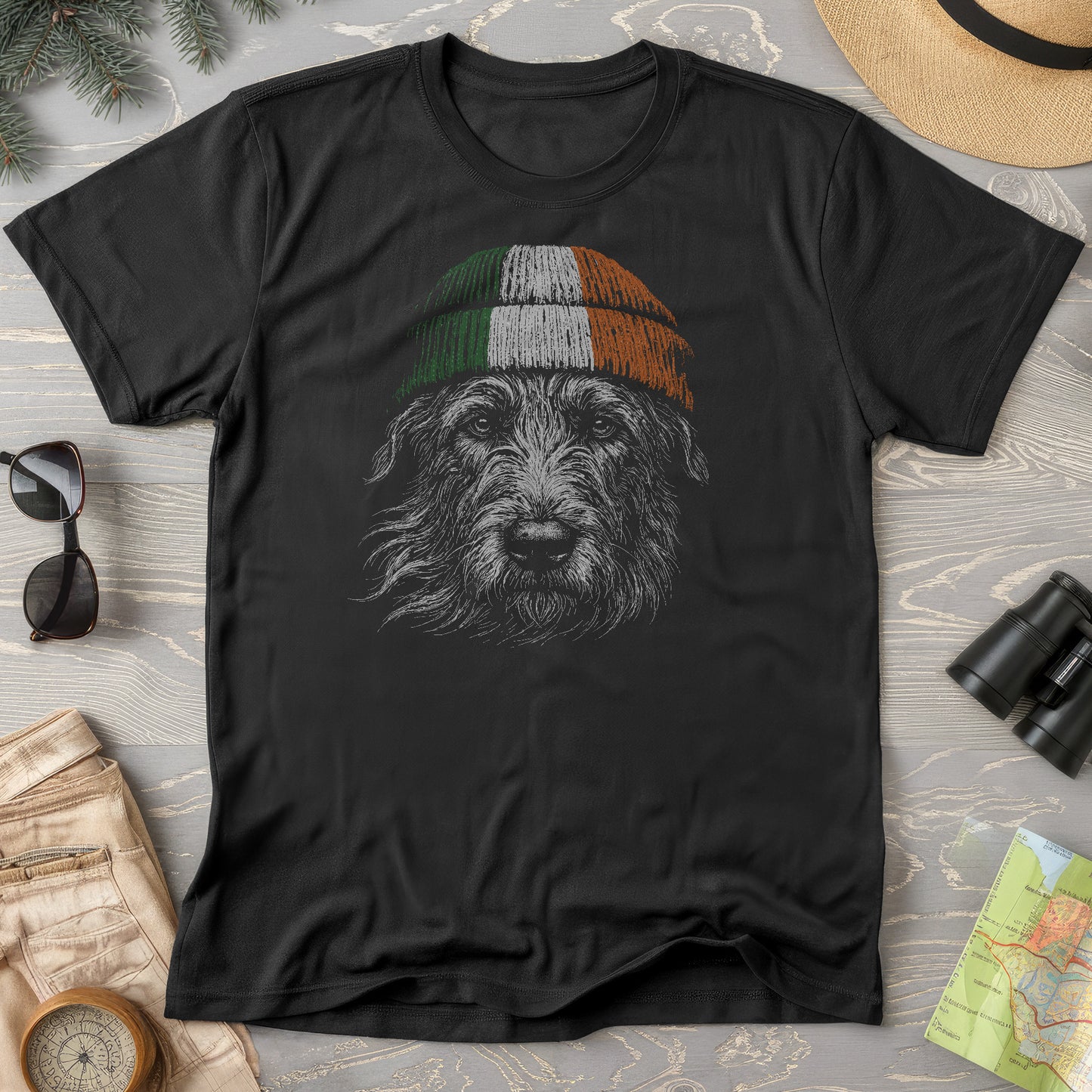 Irish Wolfhound Beanie T-Shirt