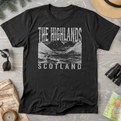 Highlands Scotland Sketch T-Shirt