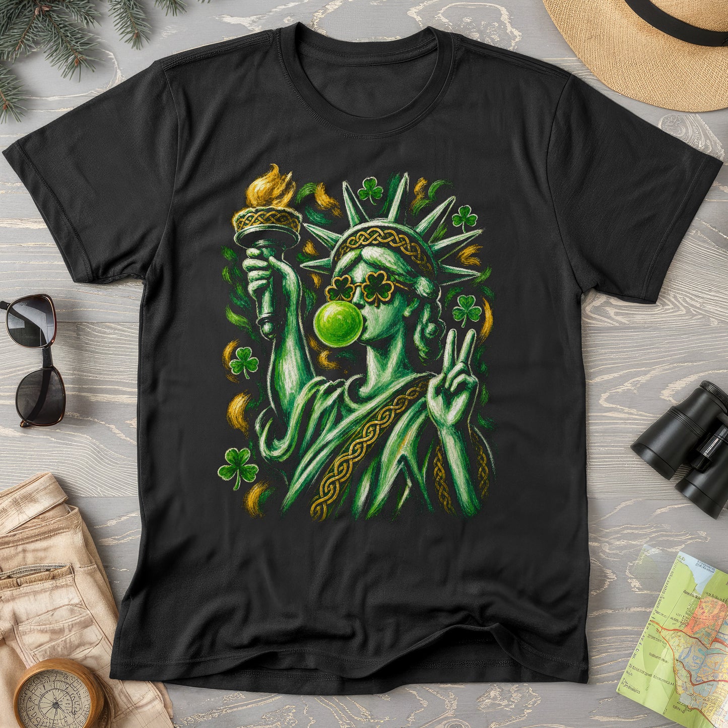 Irish Lady Liberty T-Shirt