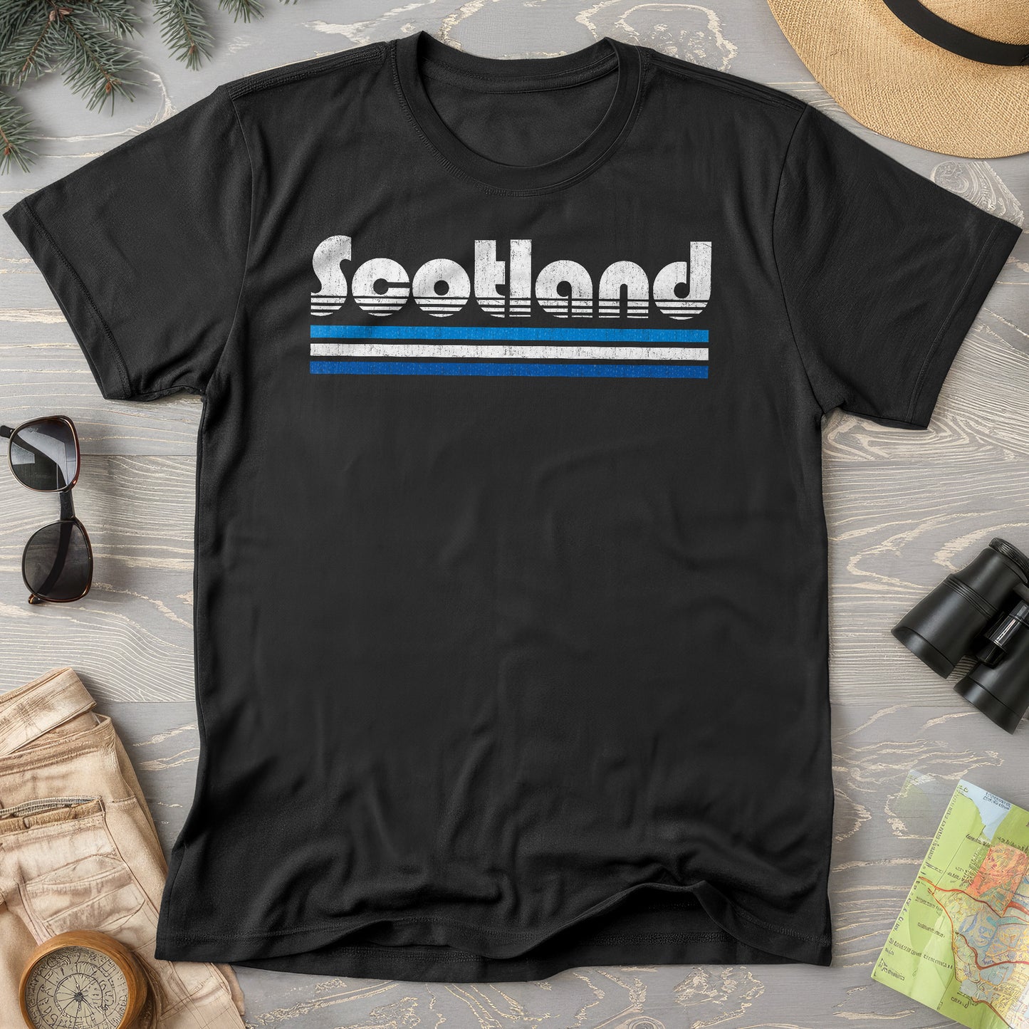 Scotland Retro Stripe T-Shirt