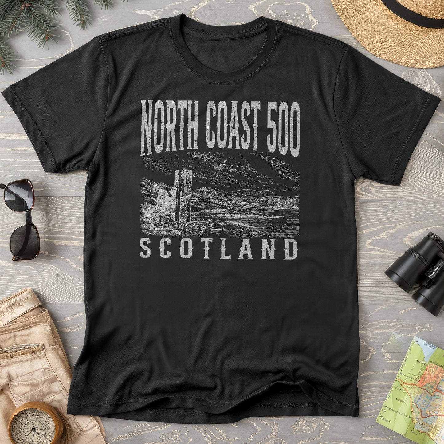 Castleisland Scotland Sketch T-Shirt