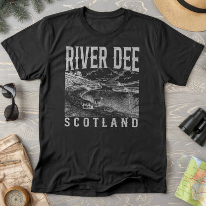 River Dee Scotland Sketch T-Shirt
