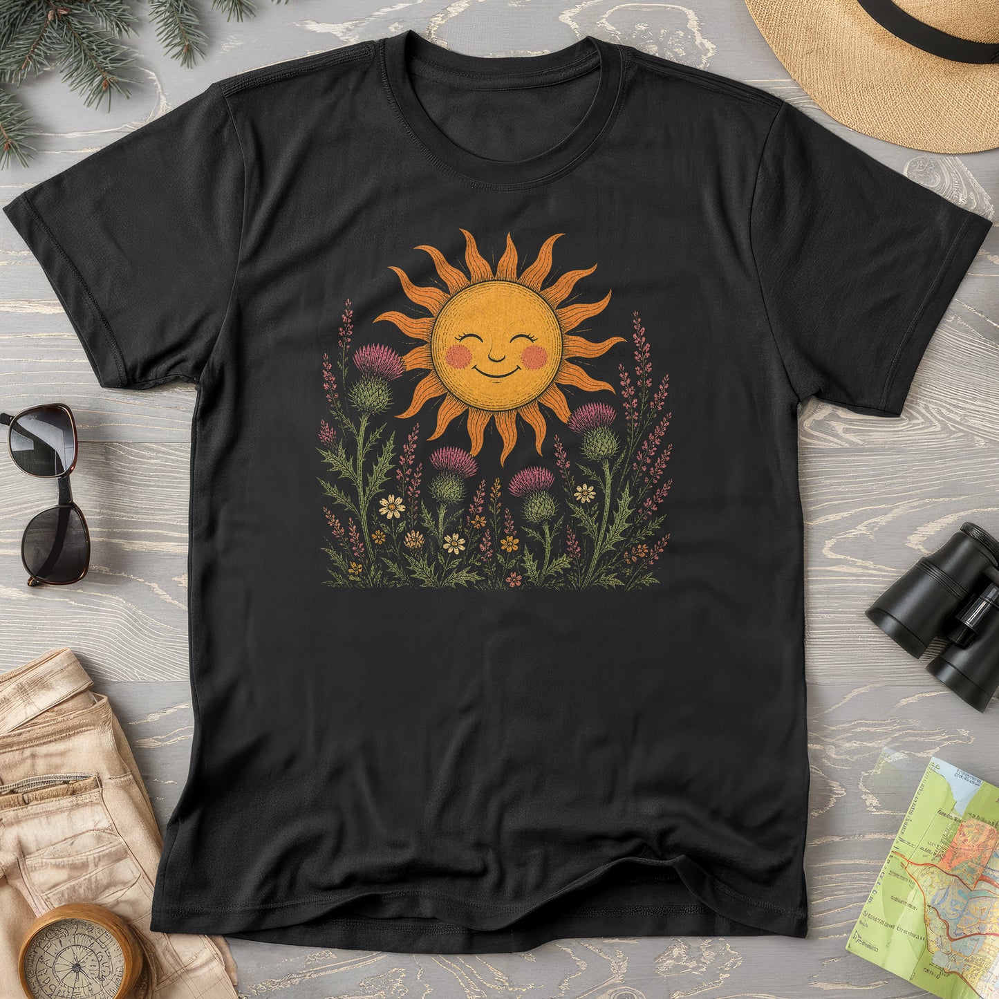 Happy Sun Thistles T-Shirt