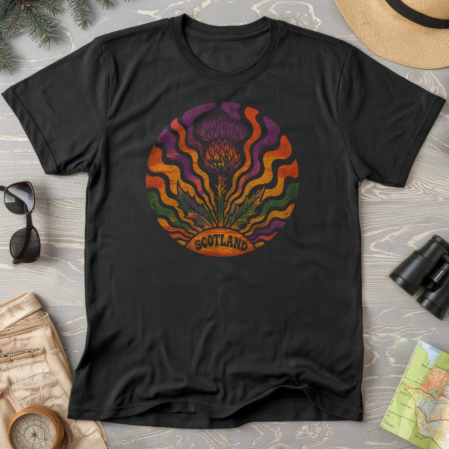 Groovy Scotland Thistle T-Shirt