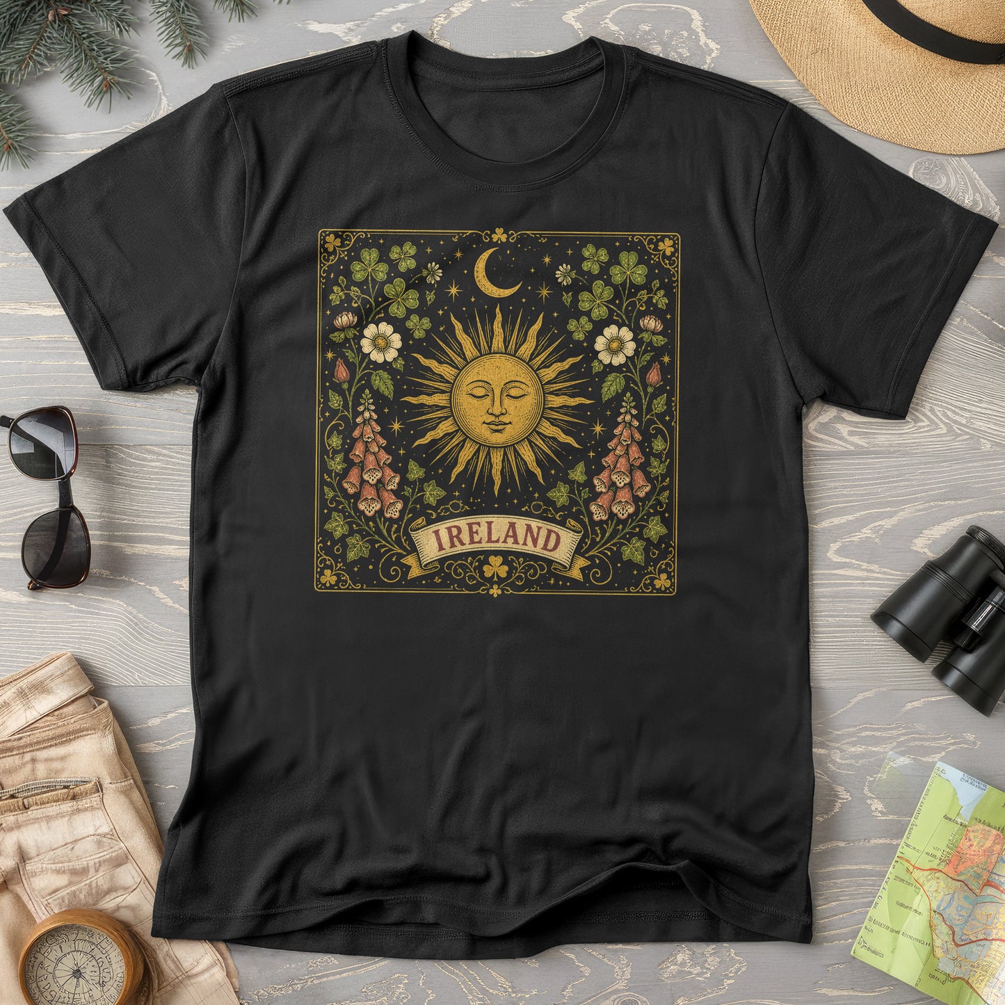 Ireland Celestial Floral T-Shirt