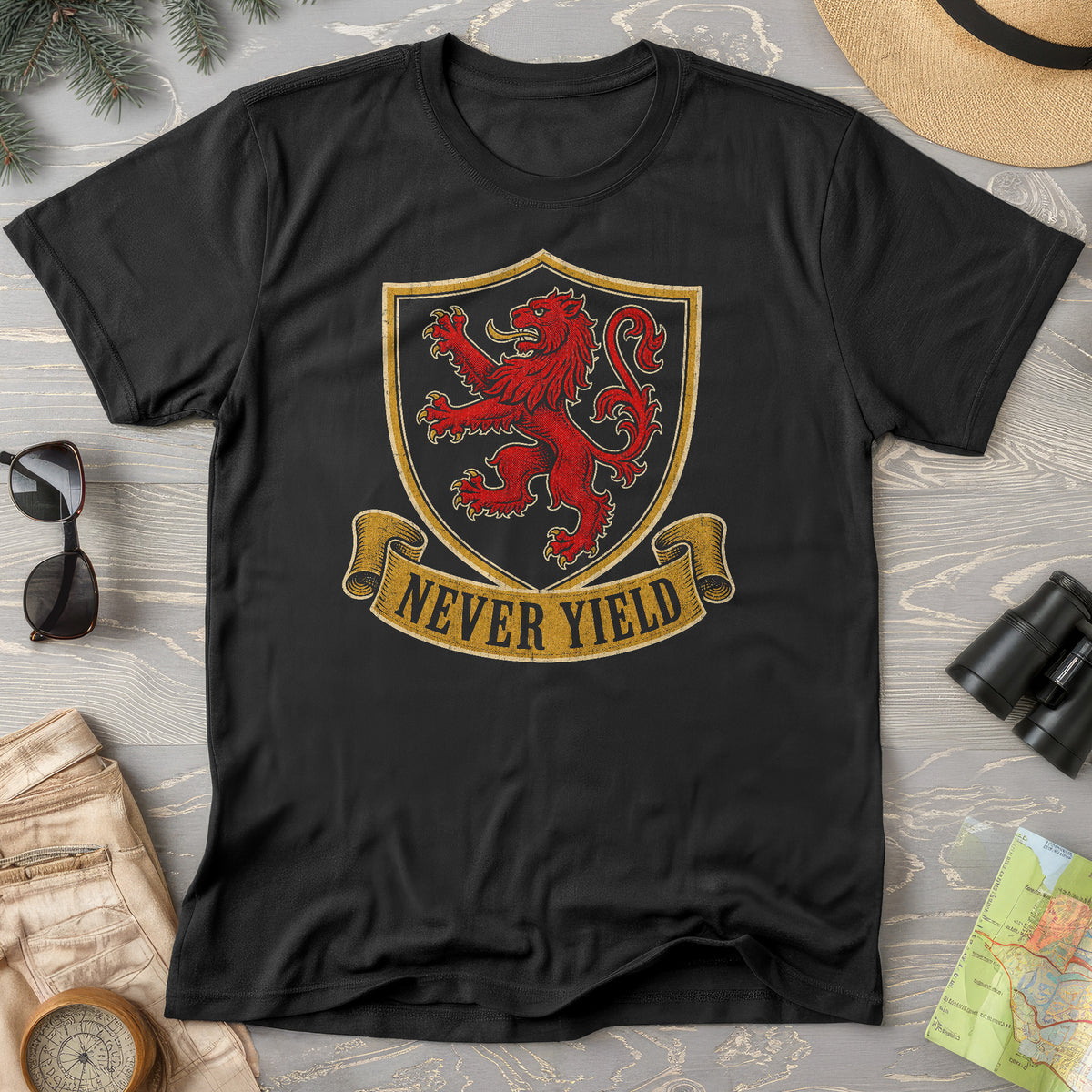 Never Yield Lion T-Shirt