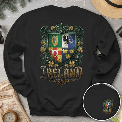 Irish Gothic Arms Front/Back Print Sweatshirt