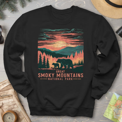 Great Smoky Mountains Sunset Bears Sweatshirt