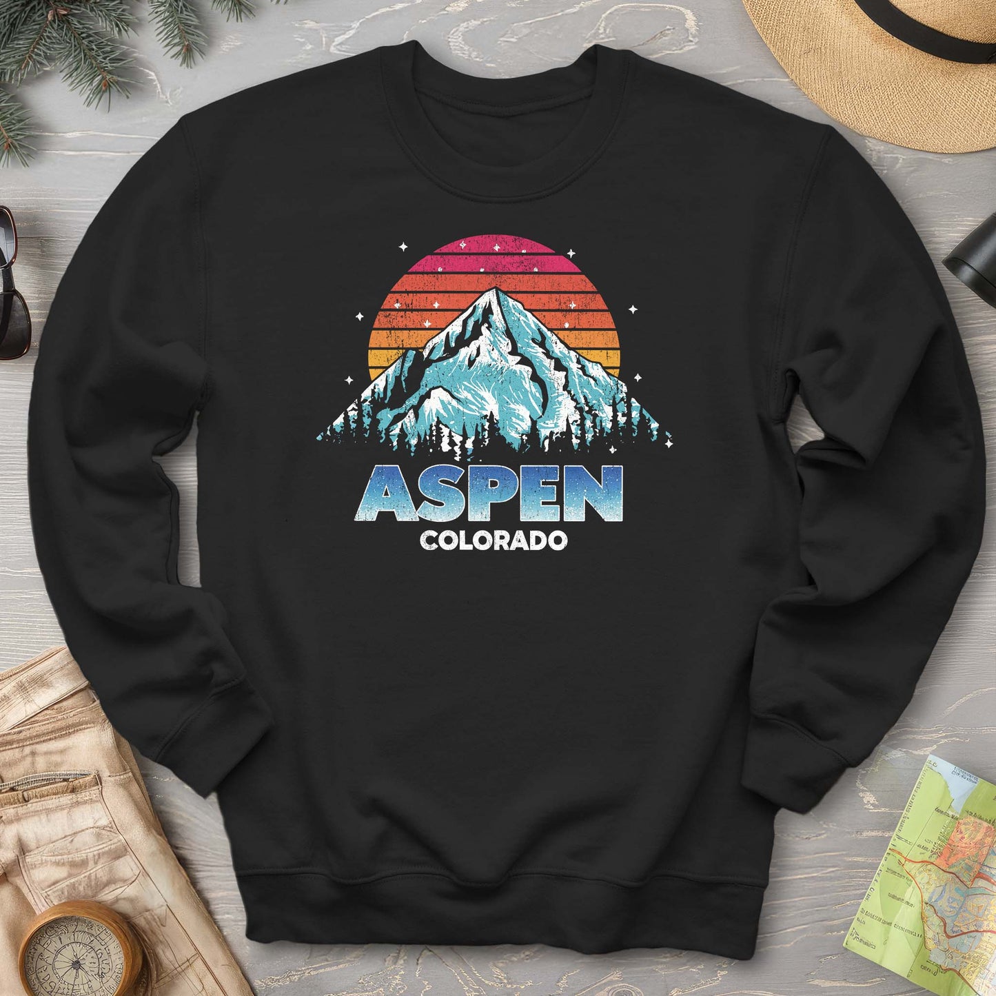 Aspen "80's Vintage Sunset" Sweatshirt