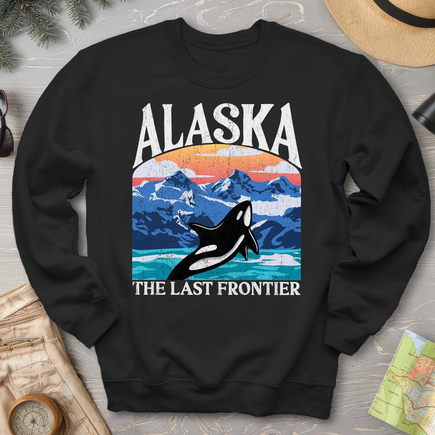 Alaska The Last Frontier "Big and Bold" Sweatshirt