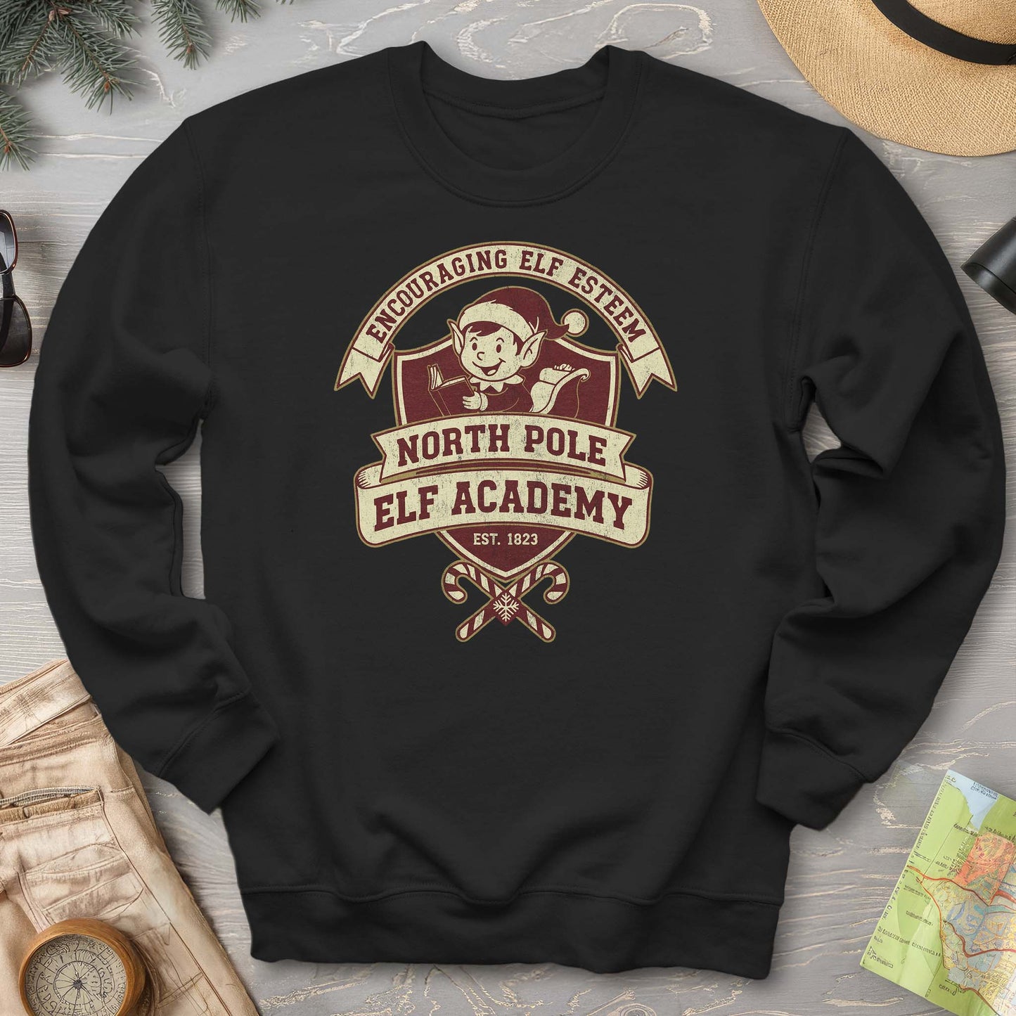 North Pole Elf Academy Sweatshirt