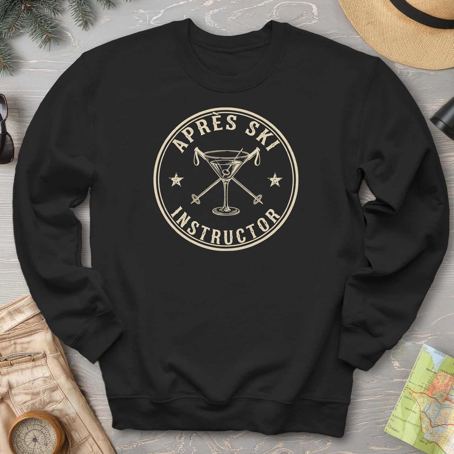 Après Ski Instructor "Vintage Badge" Sweatshirt