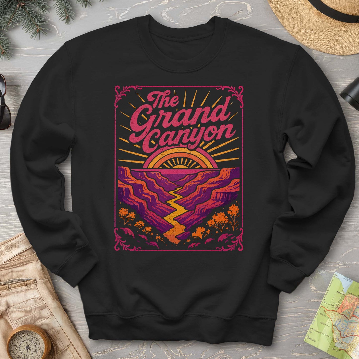 Grand Canyon Retro Neon Sweatshirt